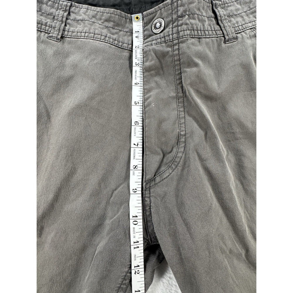 Kuhl Slax Pants Men's 35x32 Gray Casual Travel Stretch Performance Chinos - Picture 8 of 9